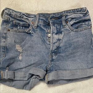 Old Navy Light Blue Distressed Jean Shorts